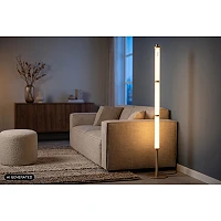 Lucide VALENTINE LED stāvlampa 37W CCT Ø23 cm šampanieša