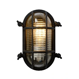 Wall light outdoor "DUDLEY", 1x E27, black- aluminum, glass - 11891-20-30 (Lucide)