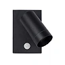TAYLOR outdoor wall spotlight 1xGU10, IP54, motion sensor, Black (Lucide)
