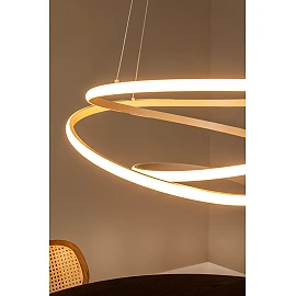 ESPIRAL LED CCT pendant light 40 W taupe (Lucide)