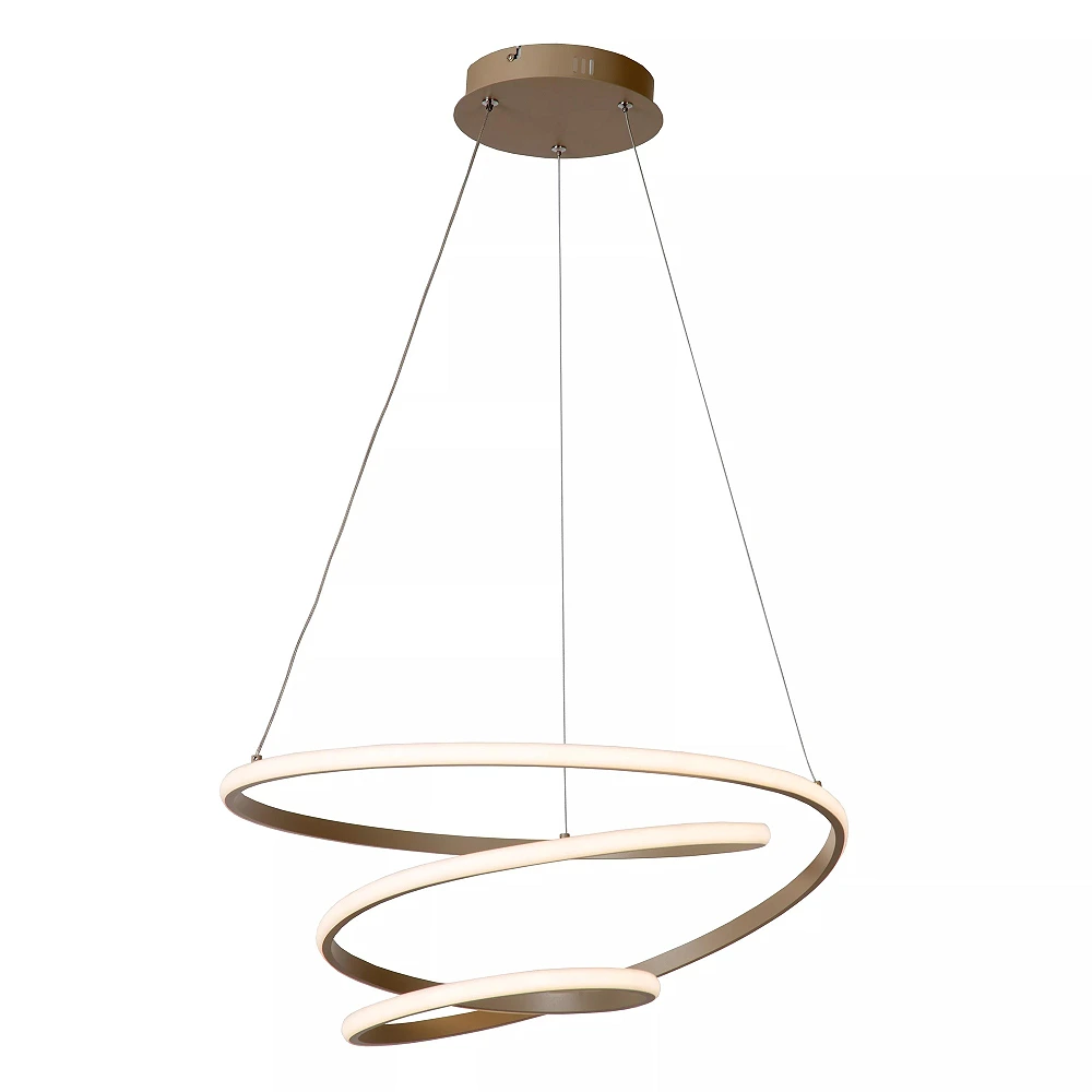 ESPIRAL LED CCT pendant light 40 W taupe (Lucide)