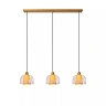 GUNHILD Pendant light 3xE27 transparent (Lucide)