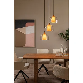 GUNHILD piekarama lampa 3xE27 caurspīdīga (Lucide)