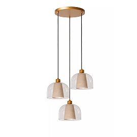 GUNHILD piekarama lampa 3xE27 caurspīdīga (Lucide)