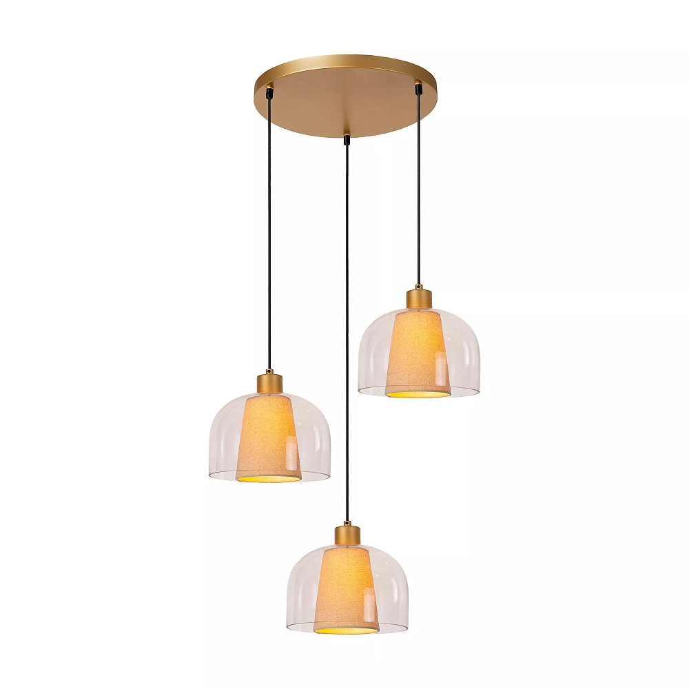 GUNHILD piekarama lampa 3xE27 caurspīdīga (Lucide)
