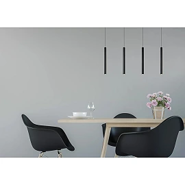 LORENZ LED pendant light 4x4 W 3000K black (Lucide)