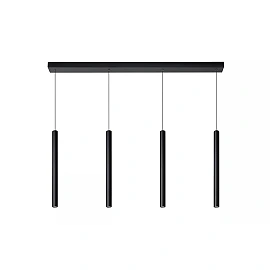 LORENZ LED pendant light 4x4 W 3000K black (Lucide)