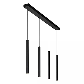 LORENZ LED pendant light 4x4 W 3000K black (Lucide)