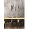 LORENZ LED pendant light Ø120 cm 6x4 W black (Lucide)