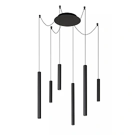 LORENZ LED pendant light Ø120 cm 6x4 W black (Lucide)