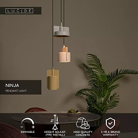 NINJA Pendant light 3xE27 multicolor (Lucide)