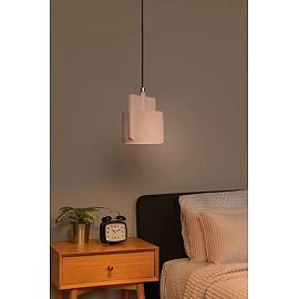 NINJA Pendant light Ø16 cm 1xE27 pink (Lucide)