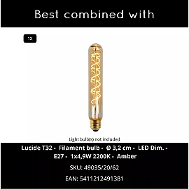PASQUINO piekarama lampa Ø40 cm 1xE27 melna (Lucide)
