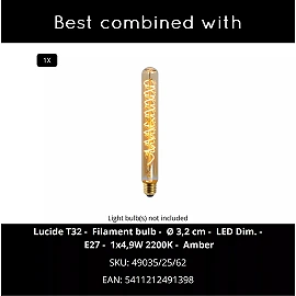 PASQUINO piekarama lampa Ø60 cm 1xE27 melna (Lucide)
