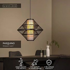 PASQUINO piekarama lampa Ø60 cm 1xE27 melna (Lucide)