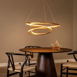 SARDANA — Pendant Ø80, LED Dim 74W 2700K, Matt Gold/Brass (Lucide)