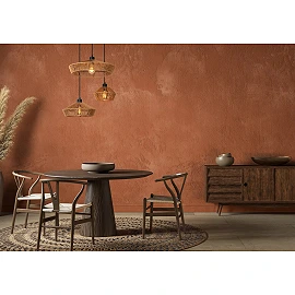YUNKAI Pendant light Ø60 cm 3xE27 natural (Lucide)