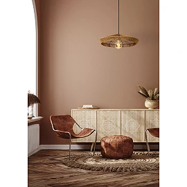 YUNKAI Pendant light Ø50 cm 1xE27 natural (Lucide)