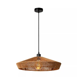YUNKAI Pendant light Ø50 cm 1xE27 natural (Lucide)