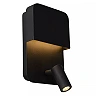 Sienas/gultas lampa BOXER LED 5W 3000K ar USB, melna (Lucide)
