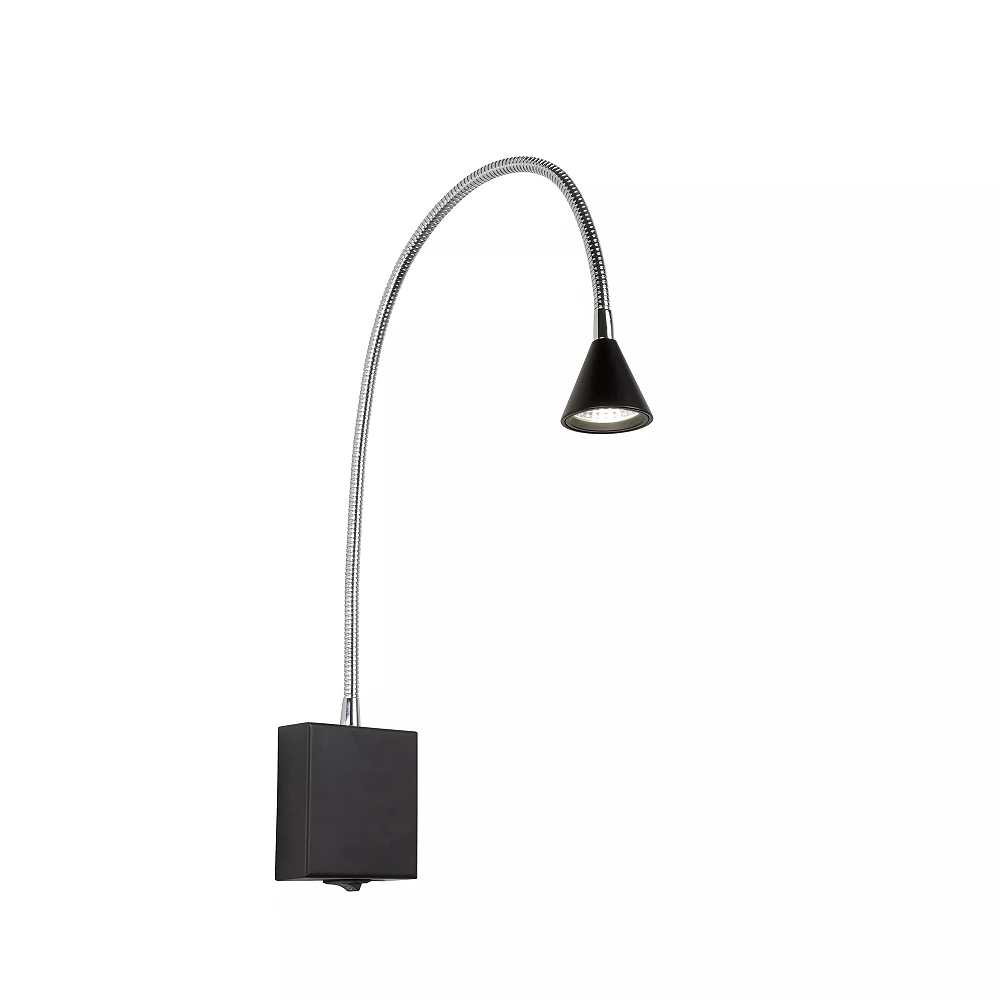 BUDDY LED bedside wall light 4W 4000K, Black (Lucide)
