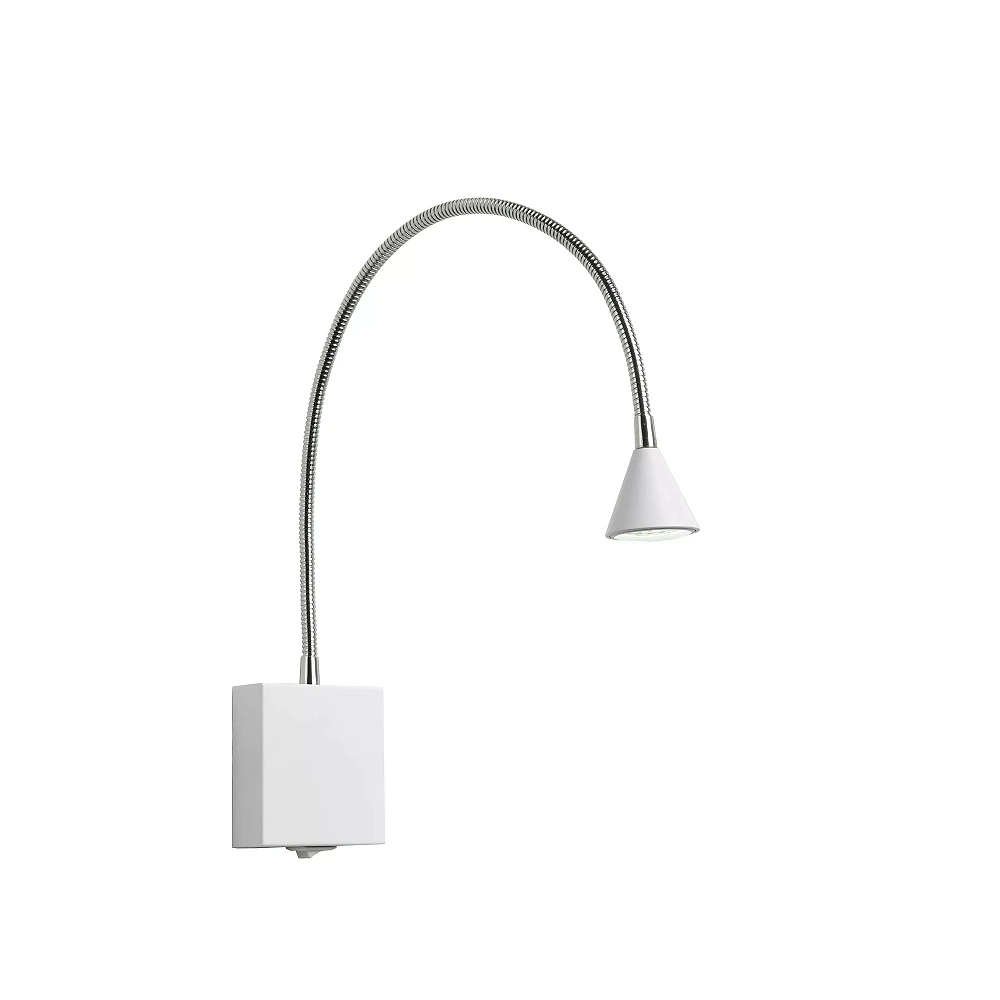 BUDDY LED bedside wall light 4W 4000K, White (Lucide)