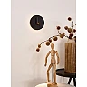 BENTJER LED sienas/naktslampa Ø14 cm 6 W melna (Lucide)