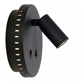 BENTJER LED bedside/wall light Ø14 cm 6 W black (Lucide)