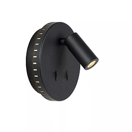 BENTJER LED bedside/wall light Ø14 cm 6 W black (Lucide)