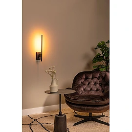 FINAN LED wall light 6 W 2700 K with USB-C black (Lucide)