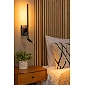 FINAN LED sienas lampa 6+3 W 2700 K ar USB-C melna (Lucide)