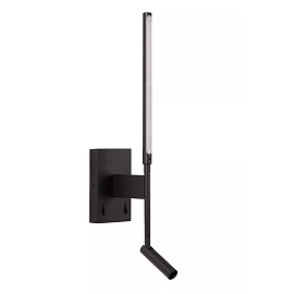 FINAN LED wall light 6+3 W 2700 K with USB-C black (Lucide)