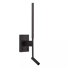 FINAN LED wall light 6+3 W 2700 K with USB-C black (Lucide)