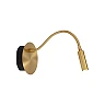 JOLIJN — Rechargeable wall/bedside lamp Ø11 cm, LED 1×2W 3000K, Matt Gold/Brass (Lucide)