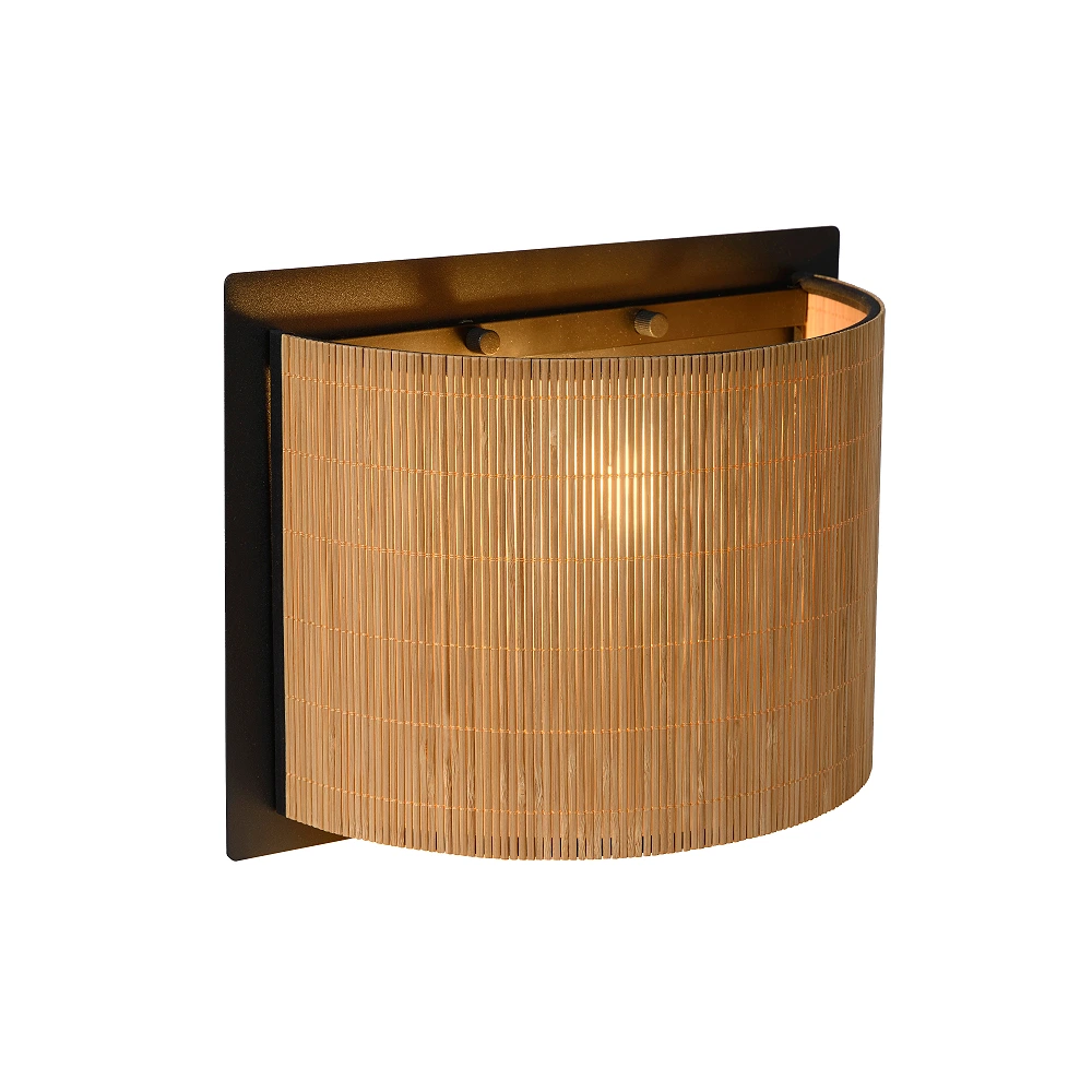 Wall light "MAGIUS", 1xE27, light wood - rotan - 03229-01-30 (Lucide)
