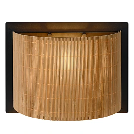 Wall light "MAGIUS", 1xE27, light wood - rotan - 03229-01-30 (Lucide)