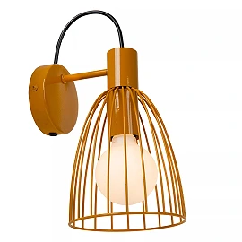 MACARONS wall light 1x40 W ocher yellow (Lucide)