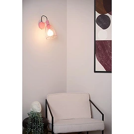 MACARONS wall light 1x40 W pink (Lucide)