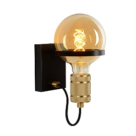 OTTELIEN — Wall light, Ø17.7 cm, 1xE27, Black (Lucide)