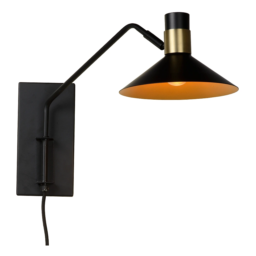 PEPIJN - sienas lampa - 1x E14 - 3 StepDim - Melna - 05228-01-30 (Lucide)