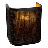 Wall light "TAGALOG", 1xE27, bamboo, black - 21229-18-30 (Lucide)