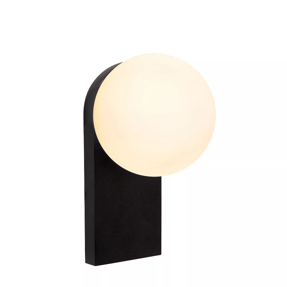 TASSA bathroom wall light 1x10 W black (Lucide)