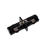 TRACK — I-connector (straight), Black, 1-circuit (Lucide)