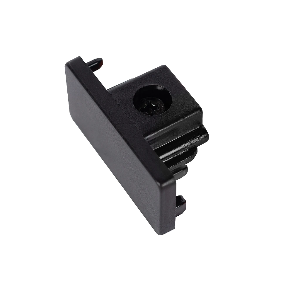 TRACK — End caps (set of 2), Black, 1-circuit (Lucide)