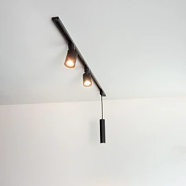 TRACK — End caps (set of 2), Black, 1-circuit (Lucide)