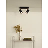 Ceiling spotlight "GRONY", 2x GU10, black, matt gold, brass - 17998-10-30 (Lucide)