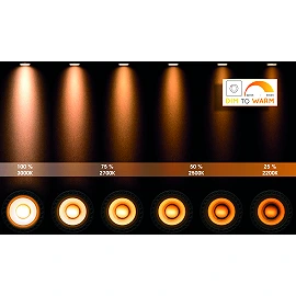 Ceiling spotlight "PRESTON", 2xGU10, matt gold, aluminum - 09927-10-02 (Lucide)