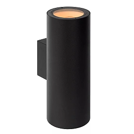 Outdoor wall spotlight "VOLANTIS", 2x E27, black - 27807-02-30 (Lucide)