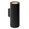 Outdoor wall spotlight "VOLANTIS", 2x E27, black - 27807-02-30 (Lucide)