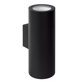 Outdoor wall spotlight "VOLANTIS", 2x E27, black - 27807-02-30 (Lucide)